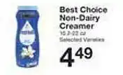 Price Chopper Best choice non-dairy creamer offer