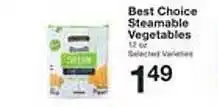 Price Chopper Best choice steamable vegetables offer