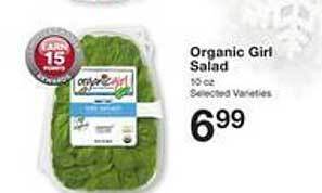 Price Chopper Organic girl salad offer