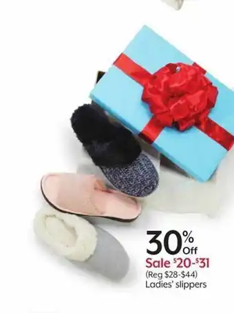 Bealls Ladies' slippers offer