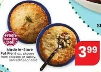 Albertsons MadeIn-Store Pot Pie offer
