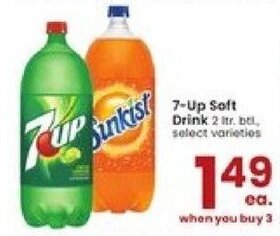 Albertsons 7-Up Soft Drinks offer
