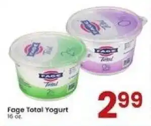 Albertsons Fage Total Yogurt 16 oz. offer