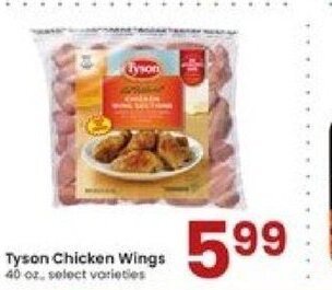 Albertsons Tyson Chicken Wings 40 oz. offer