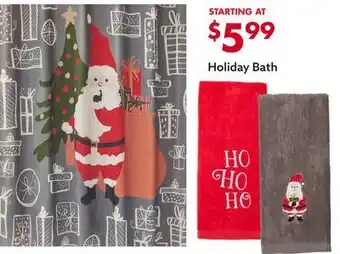 Big Lots Holiday bath offer