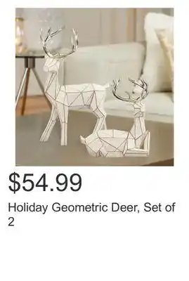 Costco Holiday geometric deer, set of 2 offer