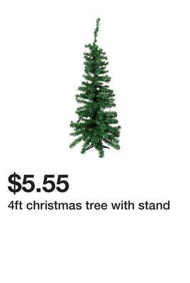 Five Below 4ft christmas tree with stand offer