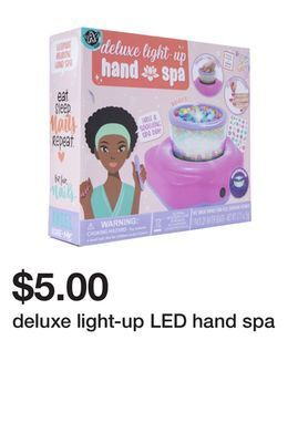 Five Below Deluxe light-up led hand spa offer