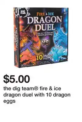 Five Below The dig team® fire & ice dragon duel with 10 dragon eggs offer