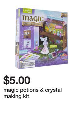Five Below Magic potions & crystal making kit offer