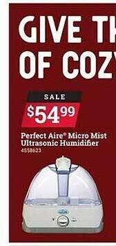 Ace Hardware Perfect aire micro mist ultrasonic humidifier offer