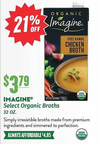 Natural Grocers Imagine select organic broths offer