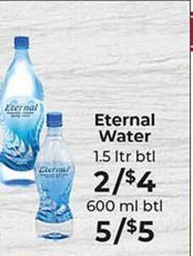 Sunset Foods Eternal water offer