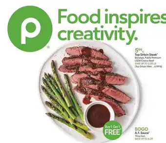 Publix Top sirloin steak or a.1. sauce offer