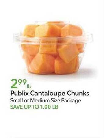 Publix Publix cantaloupe chunks offer