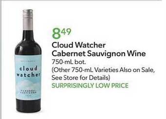 Publix Cloud watcher cabernet sauvignon wine offer