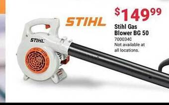 Ace Hardware Stihl gas blower bg 50 offer