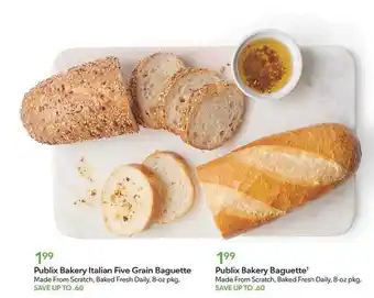 Publix Publix bakery italian five grain baguette, publix bakery baguette offer