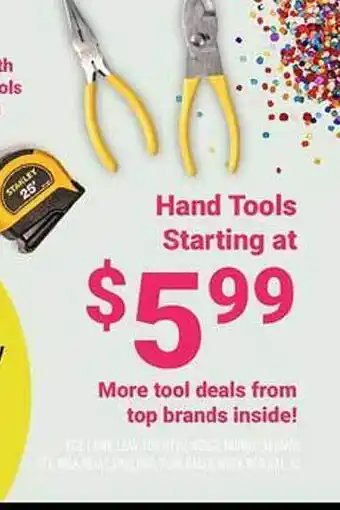 Ace Hardware Hand tools starting offer