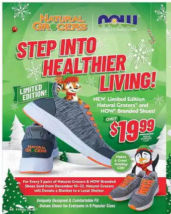 Natural Grocers Natural grocers and branded shoes offer