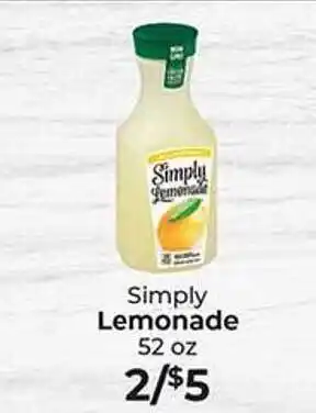 Sunset Foods Simply lemonade offer