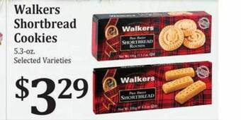 Rosauers Walkers shortbread cookies offer
