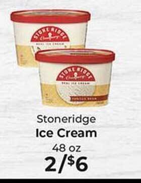 Sunset Foods Stoneridge ice cream offer