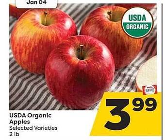 Weis Markets Usda organic apples offer