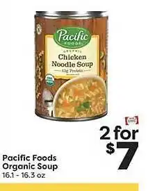 Weis Markets Pacific foods organic soup offer