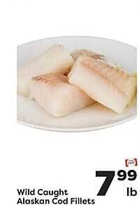 Weis Markets Wild caught alaskan cod fillets offer