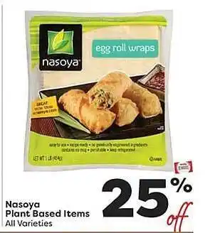 Weis Markets Nasoya plant based items offer