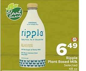 Weis Markets Ripple plant based milk offer