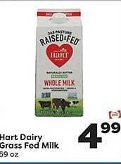 Weis Markets Hart dairy grass fed milk offer