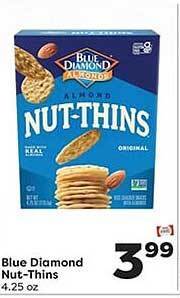 Weis Markets Blue diamond nut-thins offer