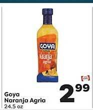 Weis Markets Goya naranja agria offer