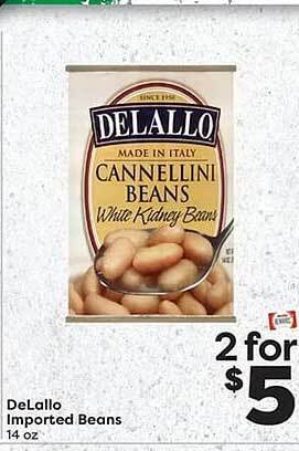 Weis Markets Delallo imported beans offer
