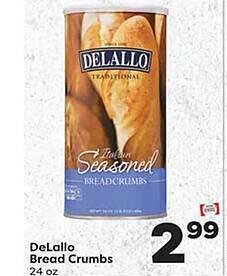 Weis Markets Delallo bread crumbs offer