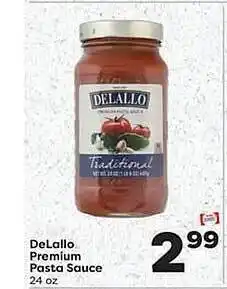 Weis Markets Dalallo premium pasta sauce offer
