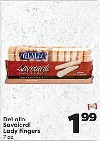 Weis Markets Delallo savoiardi lady fingers offer