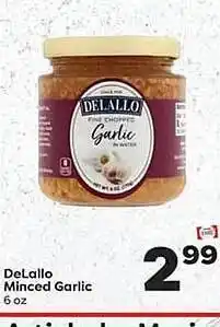 Weis Markets Delallo minced garlic offer