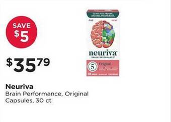 Good Neighbor Pharmacy Neuriva brain performance, original capsules offer