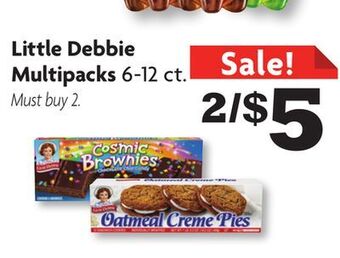 Family Dollar Little debbie multipacks offer