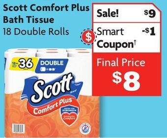 Family Dollar Scott comfort plus bath tissue offer