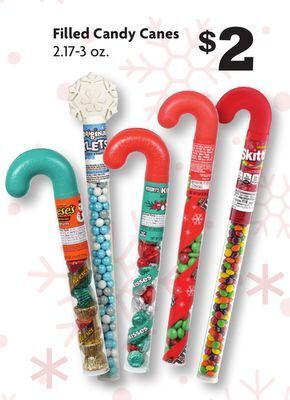 Family Dollar Filled candy canes offer
