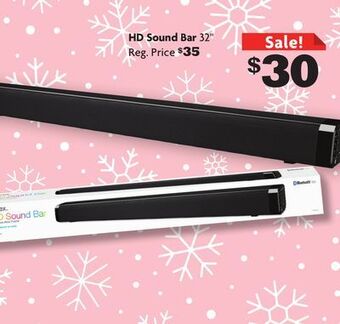 Family Dollar Hd sound bar 32" offer