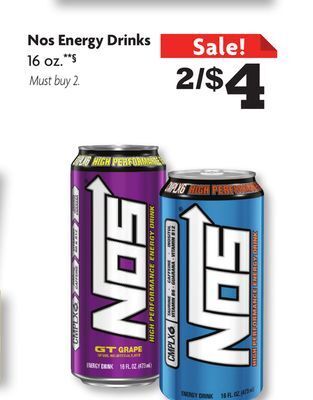 Family Dollar Nos energy drinks offer