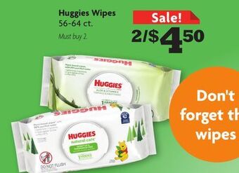 Family Dollar Huggies wipes offer