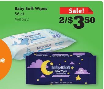 Family Dollar Baby soft wipes offer