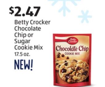 Aldi Betty crocker chocolate chip or sugar cookie mix offer
