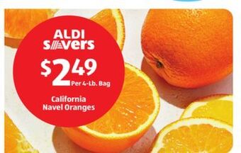 Aldi California navel oranges offer